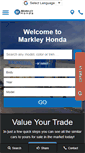 Mobile Screenshot of markleyhonda.com